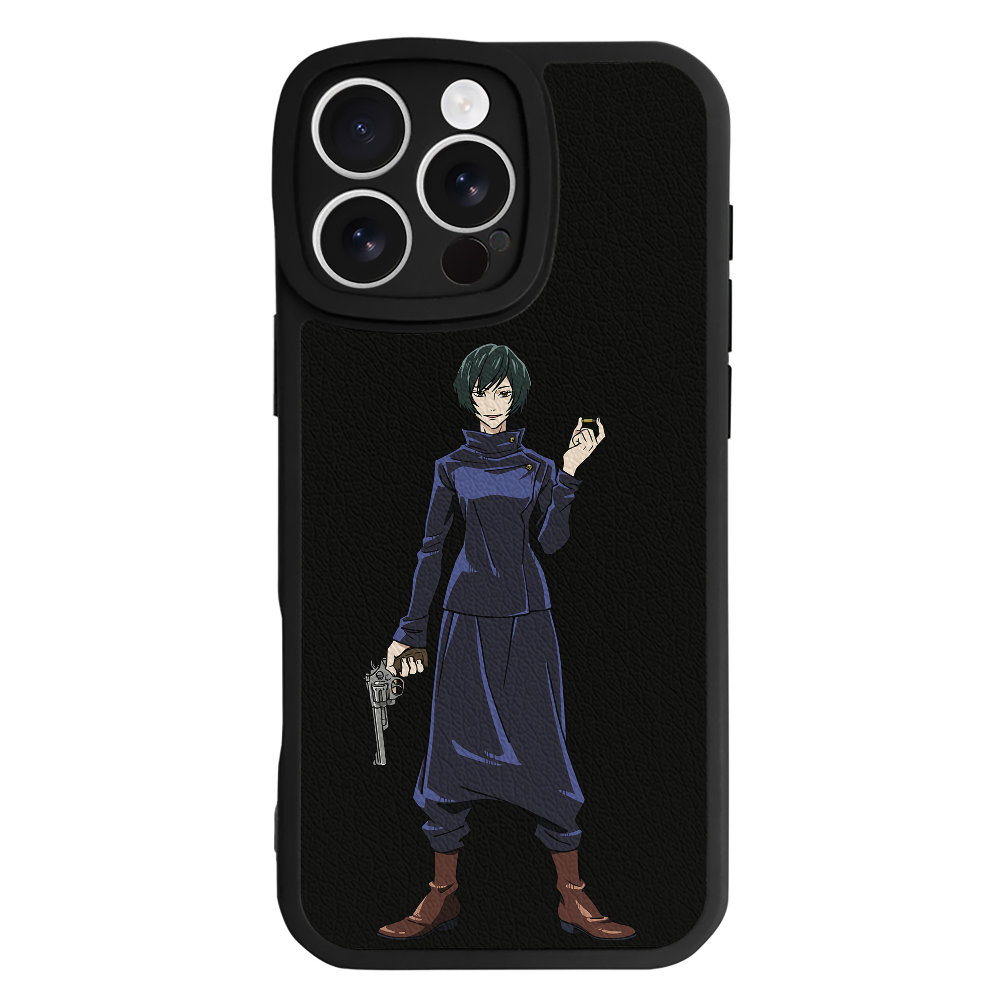 （画像用） 呪術廻戦 Jujutsu Kaisen 【iPhone 16シリーズ対応】シリコンスマホケース（レザー調） 材質：シリコン